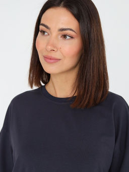 Футболка овер unisex, графит - Inzibe фото 7