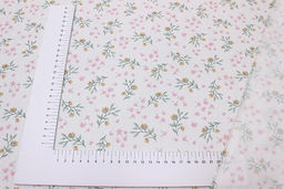 Сатин Адина - веточки-цветочки, (комп), ш.2.35м, хлопок-100%, 120гр/м.кв - Купава фото 3