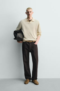 POLO PUNTO C??AMO - ALGOD?N / Beige claro