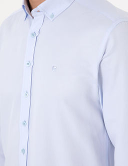 A__k Mavi Slim Fit Uzun Kollu G_mlek - Pierre cardin фото 7