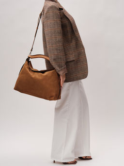 Замшевая сумка Andrea DBR 31374 светло-коричневый  фото 7