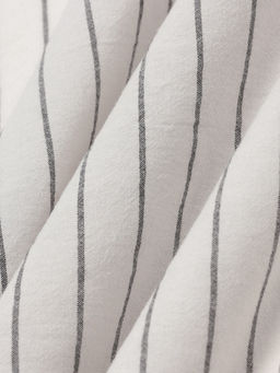 Простыня на резинке 1.5-спальная Этель White stripes, 140200+25 см, жатый хлопок  фото 6