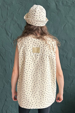 Жилет стеганый HOME109/03/Бежевый, черный