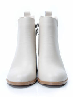 01-PCM341-2 BEIGE Ботинки демисезонные женские (натуральная кожа, байка)