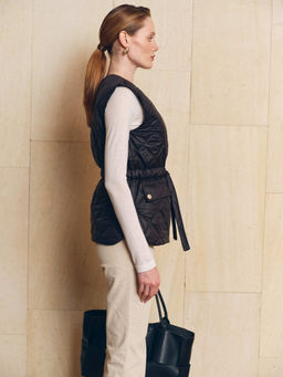 Жилет стеганный 512.150032/Черный - Seven senses фото 3