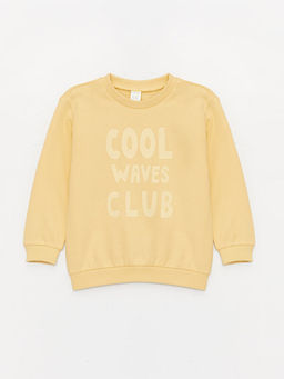 Bisiklet Yaka Uzun Kollu Bask?l? Erkek Bebek Sweatshirt 2li - Waikiki фото 2