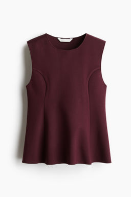 Top interlock con peplum - H&m фото 2