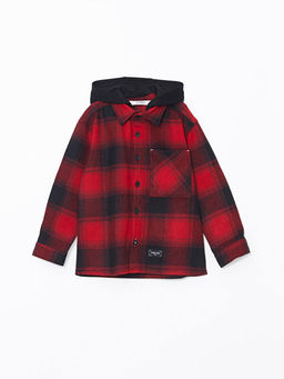 Kap??onlu Ekose Erkek ?ocuk G?mlek Ceket