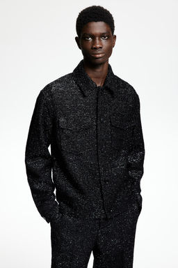 Chaqueta camisera en mezcla de lana Regular Fit - H&m фото 2