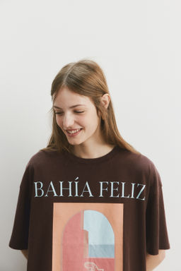 Camiseta oversize estampada - H&m фото 5