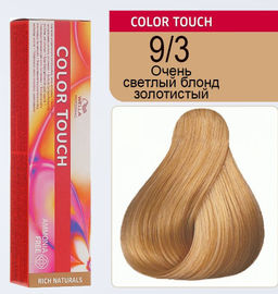 Краска Color Touch 9/3 очень светлый блонд золотистый, Wella Professionals