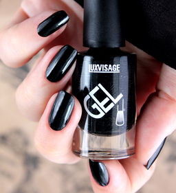 LuxVisage Лак для ногтей GEL finish тон 10 черный 9мл - Golden rose фото 2