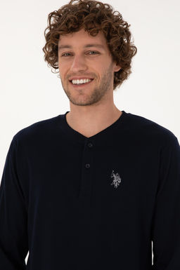 Erkek Lacivert Pijama Tak_m_ Sepette S_rpriz _ndirim - U.s. polo assn фото 2