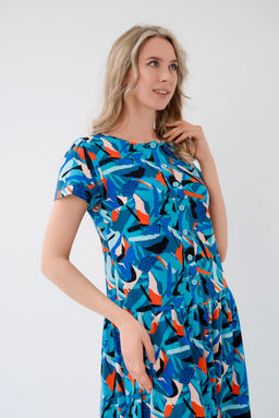 Платье женское из кулирки Кармелита осколки - Амадэль фото 7