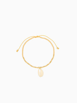 Браслет «Виколия», длина 16 см, бежевый, золотистый