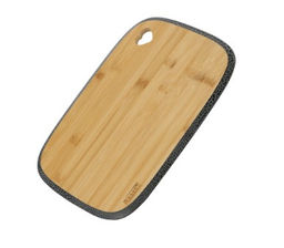 Доска разделочная Regent Linea Bamboo окантовка чёрная с белым 35.5х25х1,2см арт.93-BM-8-01.1