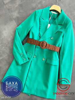 Платье-пиджак с ремнем женское