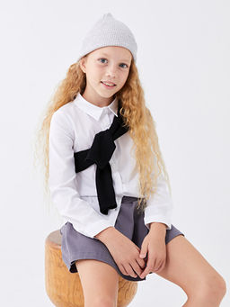 Basic Uzun Kollu K?z ?ocuk G?mlek