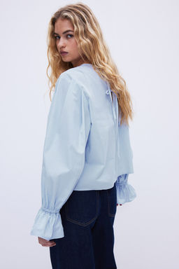 Blusa de algodon con lazadas - H&m фото 3