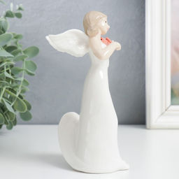 Фигурка керамика «Девушка-ангел со скрипкой», 15×9×7.5 см