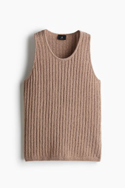 Camiseta sin mangas en punto de canal? Regular Fit - H&m фото 2