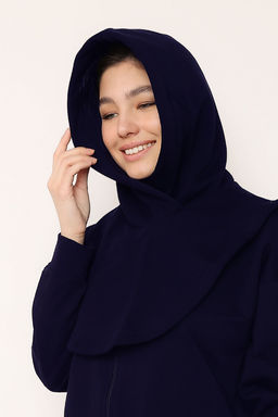 Капор Футер 3-х нитка начес 333L17 т-синий - Solo mio фото 5