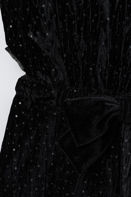 SPARKLY VELVET JUMPSUIT - Zara фото 4