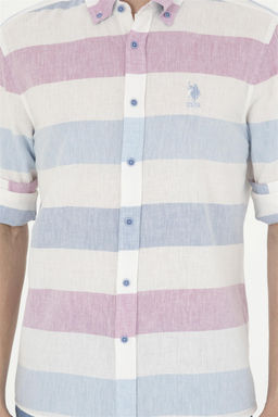 U. S. Polo Assn / Мужская темно-синяя рубашка с длинным рукавом - U.s. polo assn фото 6