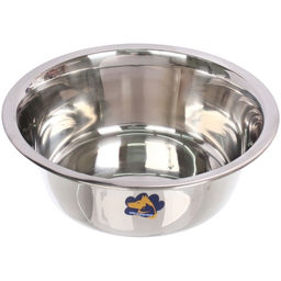 Цена за 2 шт. Миска металлическая "ЛЮБИМЫЙ БРО", d-21см / высота бортика 7см/2000мл