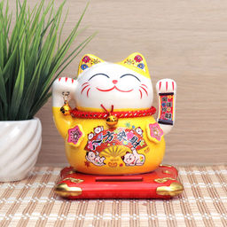 Фигурка Кот манэки-нэко 12х12х13,5 см / 0617-20 /уп 36/на солнечной батарее - ГалеонТрейд фото 3