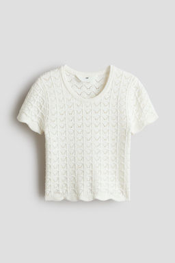 Top en punto pointelle efecto crochet - H&m фото 4