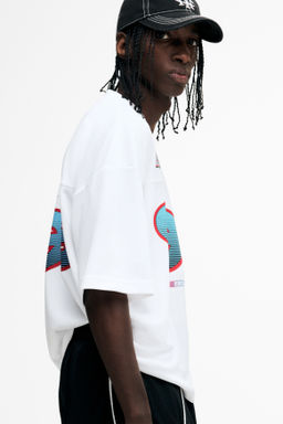 Camiseta de malla con estampado Oversized Fit - H&m фото 6