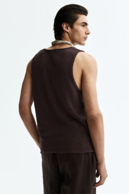 Camiseta sin mangas en punto Regular Fit - H&m фото 7