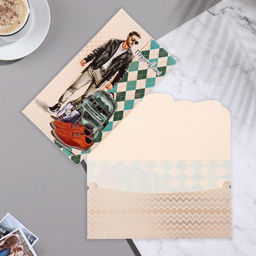 Цена за 10 шт. Конверт для денег Поздравляю! рюкзак, 18,5х8,5 см