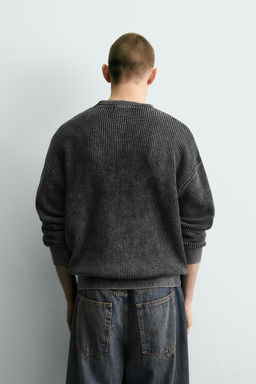 JERSEY ESTRUCTURA CANAL? LAVADO / Negro - Zara фото 3