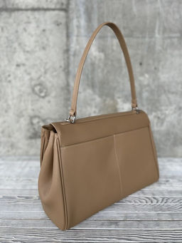 Женская кожаная сумка-портфель 8399-3 Бежевый - Sergio valentini фото 3