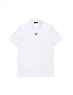 Beyaz Regular Fit %100 Pamuk K_vr_lmaz Polo Yaka Basic Ti__rt