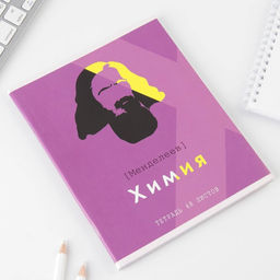 Предметная тетрадь, 48 листов, ВЕЛИКИЕ ЛИЧНОСТИ, со справ. мат. Химия, обложка мелованный картон 230 гр., внутренний блок в клетку 80 гр., белизна 96% - Artfox study фото 2