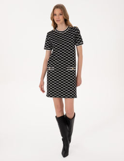 Siyah A Kesim _rme Elbise