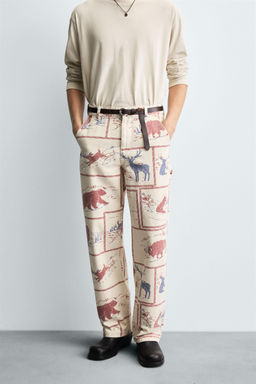 COMIC PRINT TROUSERS - Zara фото 2