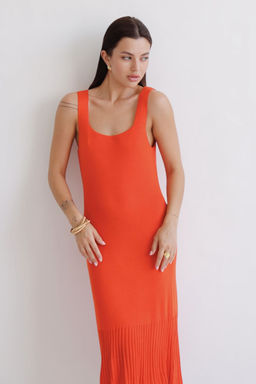 Платье вязаное оранжевое - Martichelli фото 16