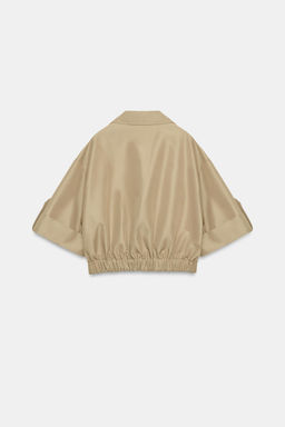 TRENCH CORTO MANGA CORTA / Tostado - Zara фото 5