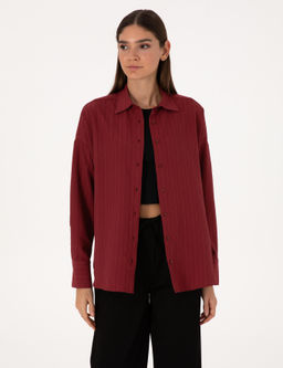 Bordo Oversize Uzun Kollu G_mlek - Pierre cardin фото 3