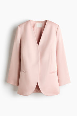 Blazer de sat?n sin solapas