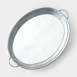 Таз для бани, овальный, с ручками, оцинкованная сталь, 23 л