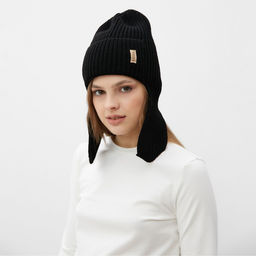 Шапка - ушанка MINAKU, размер 56-58, чёрная