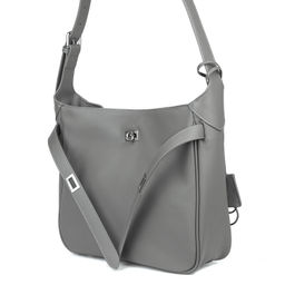 8033 grey, Женская кожаная сумка, Barcelo Biagi