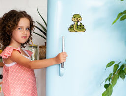 Кристальная (алмазная) мозаика ФРЕЯ ALVM-093 магнит Змейка 8.5 х 9 см