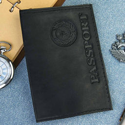 Обложка для паспорта 
 08.A-045-черный