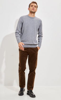 Джемпер мужской P321-15205 серый меланж - Primm фото 10